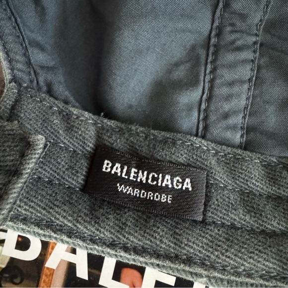 BALENCIAGA Denim Baseball Unisex Cap size L(59cm) ?Authentic USED Like New!!! main image 6